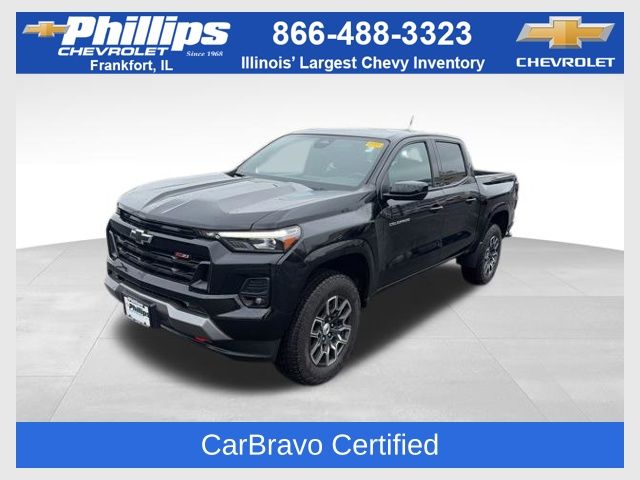 Black 2023 Chevrolet Colorado Z71 Crew Cab 4WD Pickup Truck Four-Wheel Drive 8-Speed Automatic