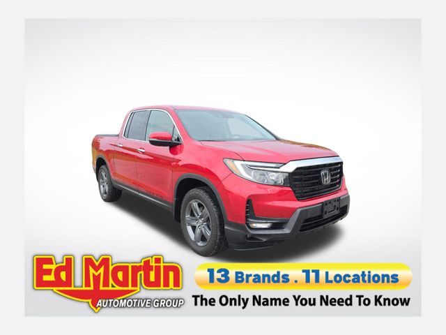 Radiant Red 2023 Honda Ridgeline RTL-E AWD Pickup Truck All-Wheel Drive 9-Speed Automatic
