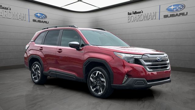 Crimson Red 2026 Subaru Forester Hybrid Premium AWD SUV / Crossover All-Wheel Drive Continuously Variable Transmission
