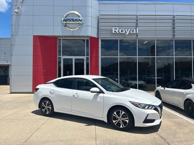 White (Fresh Powder) 2022 Nissan Sentra Sedan Front-Wheel Drive Continuously Variable Transmission
