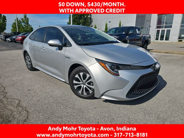 Classic Silver Metallic 2021 Toyota Corolla Hybrid Sedan Front-Wheel Drive Continuously Variable Transmission