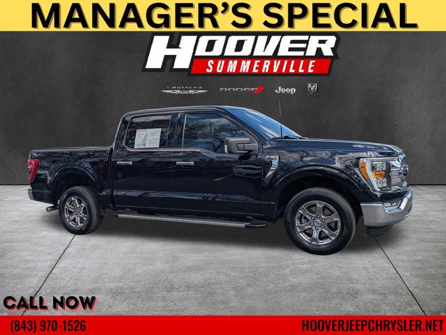 Agate Black Metallic 2023 Ford F-150 XLT SuperCrew RWD Pickup Truck 4X2 Automatic