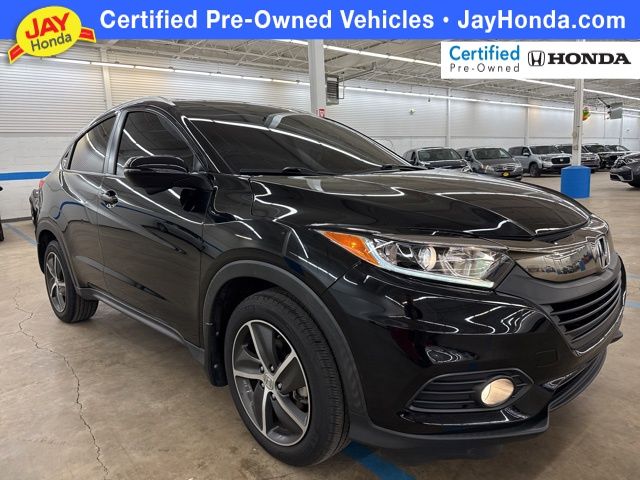 Crystal Black Pearl 2022 Honda HR-V EX-L AWD SUV / Crossover All-Wheel Drive Continuously Variable Transmission