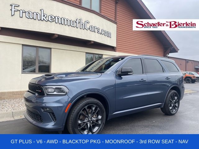 Reactor Blue Pearlcoat 2021 Dodge Durango GT Plus AWD SUV / Crossover All-Wheel Drive 8-Speed Automatic