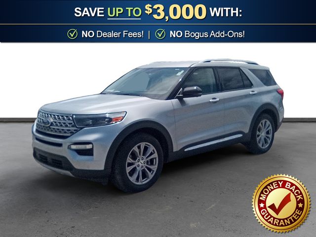 Iconic Silver Metallic 2022 Ford Explorer SUV / Crossover Rear-Wheel Drive Automatic