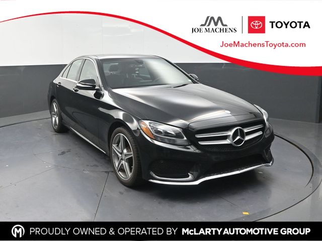 Black 2015 Mercedes-Benz C-Class Sedan Rear-Wheel Drive 7-Speed Automatic