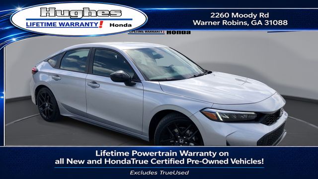 Solar Silver Metallic 2026 Honda Civic Hatchback Sport FWD Hatchback Front-Wheel Drive Continuously Variable Transmission