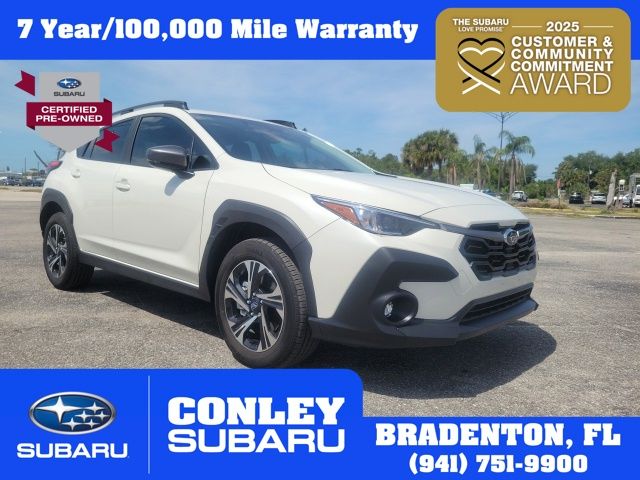 Crystal White Pearl 2024 Subaru Crosstrek SUV / Crossover All-Wheel Drive Continuously Variable Transmission