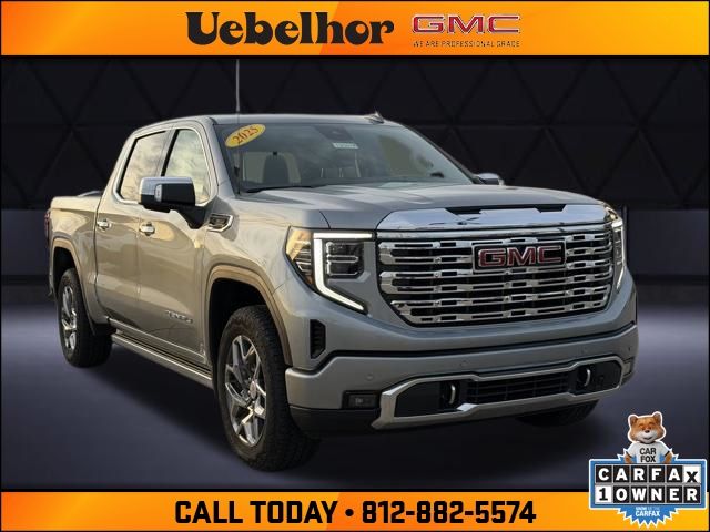 Sterling Metallic 2025 GMC Sierra 1500 Denali Crew Cab 4WD Pickup Truck Four-Wheel Drive Automatic