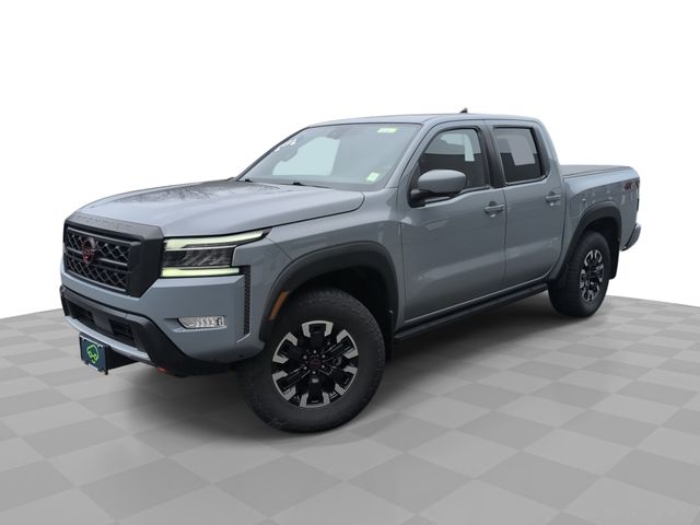 Boulder Gray Pearl 2024 Nissan Frontier PRO-4X Crew Cab 4WD Pickup Truck Four-Wheel Drive 9-Speed Automatic Overdrive