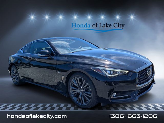 Black Obsidian 2020 INFINITI Q60 3.0t Luxe Coupe AWD Coupe All-Wheel Drive 7-Speed Automatic