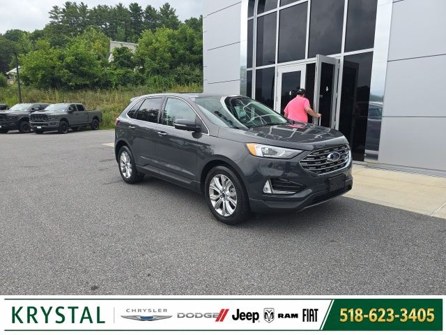 Lithium Gray 2021 Ford Edge SUV / Crossover All-Wheel Drive 8-Speed Automatic