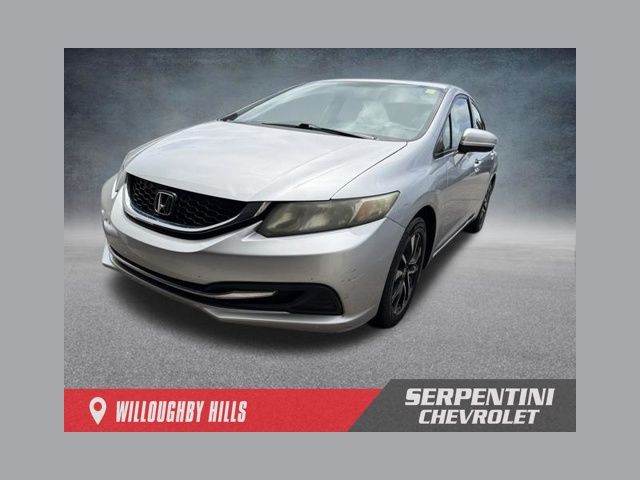 Alabaster Silver Metallic 2015 Honda Civic Sedan Front-Wheel Drive Continuously Variable Transmission