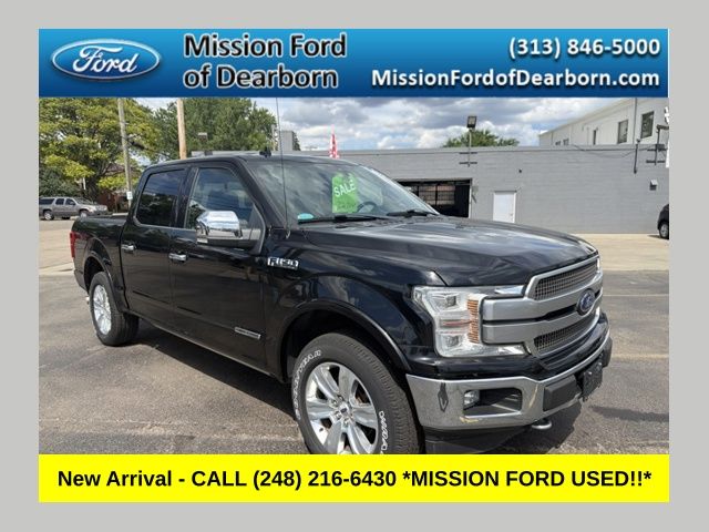 Black 2018 Ford F-150 Pickup Truck Four-Wheel Drive Automatic
