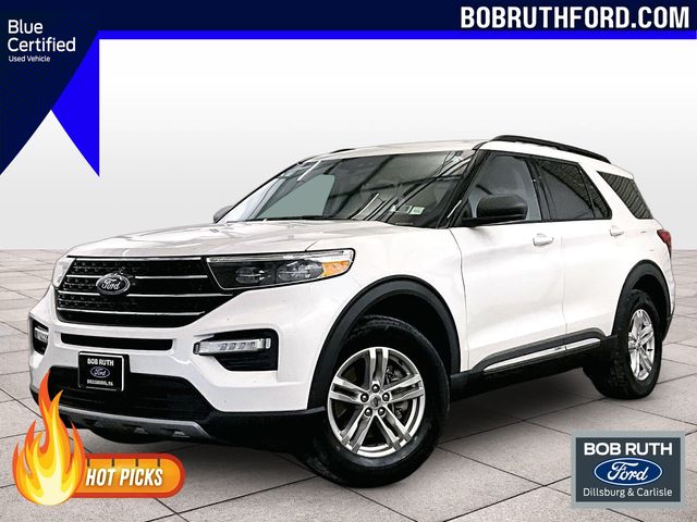 2021 Ford Explorer XLT White at Honda North