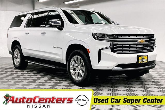 Summit White 2023 Chevrolet Suburban Premier 4WD SUV / Crossover Four-Wheel Drive