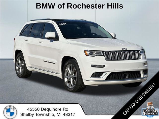White (Ivory 3-Coat) 2021 Jeep Grand Cherokee SUV / Crossover Four-Wheel Drive 8-Speed Automatic