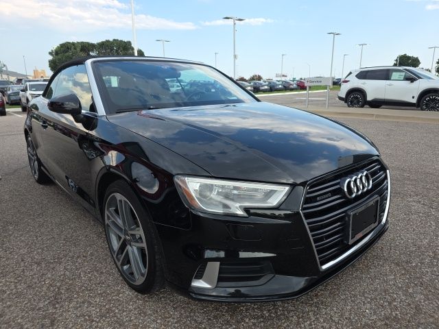 Black Metallic 2017 Audi A3 Convertible All-Wheel Drive 6-Speed Automatic