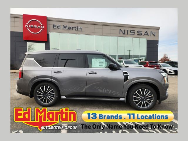 Gray (Gun Metallic) 2026 Nissan Armada Platinum Reserve 4WD SUV / Crossover Four-Wheel Drive 9-Speed Automatic