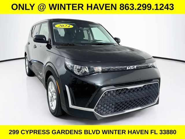 Black 2024 Kia Soul SUV / Crossover Front-Wheel Drive Continuously Variable Transmission