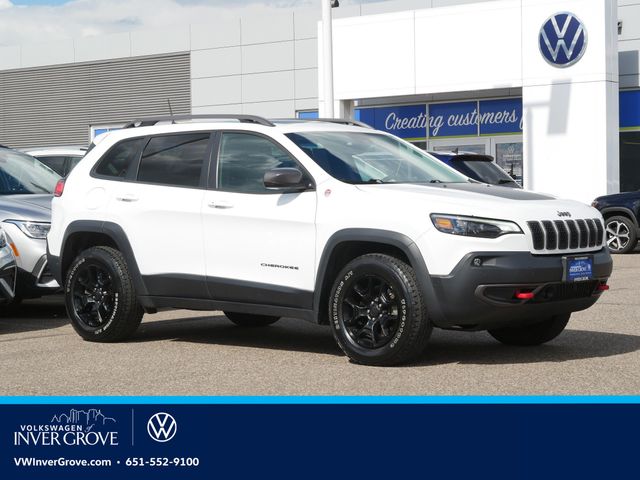 Bright White Clearcoat 2019 Jeep Cherokee SUV / Crossover Four-Wheel Drive 9-Speed Automatic