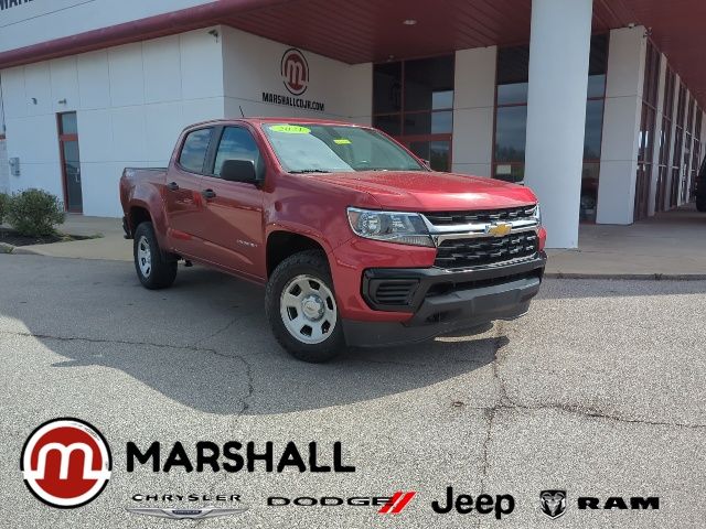Cherry Red Tintcoat 2021 Chevrolet Colorado Work Truck Crew Cab 4WD Pickup Truck Four-Wheel Drive 8-Speed Automatic