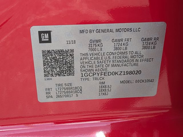 Used 2019 Red Chevrolet LT Trail Boss image 35