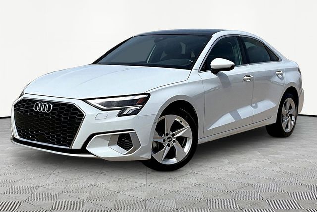 Glacier White Metallic 2022 Audi A3 40 TFSI quattro Premium Plus AWD Sedan All-Wheel Drive 7-Speed Automatic