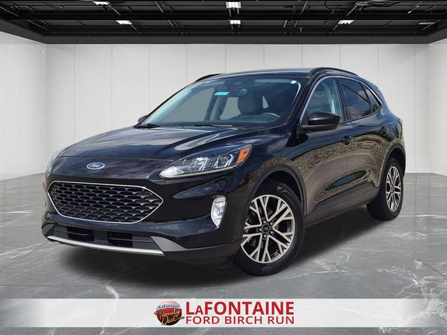 Black Metallic 2021 Ford Escape Hybrid SUV / Crossover Front-Wheel Drive Continuously Variable Transmission
