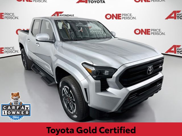 Celestial Silver Metallic 2024 Toyota Tacoma Pickup Truck Four-Wheel Drive 8-Speed Automatic