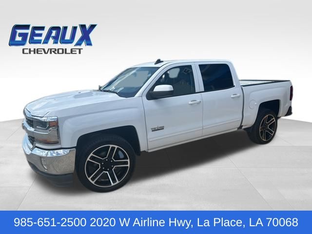 Summit White 2018 Chevrolet Silverado 1500 LT Crew Cab RWD Pickup Truck 4X2 6-Speed Automatic Overdrive