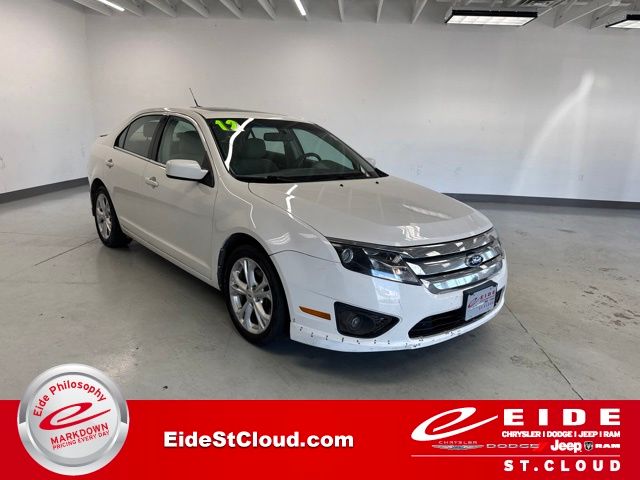 White Suede 2012 Ford Fusion Sedan Front-Wheel Drive 6-Speed Automatic