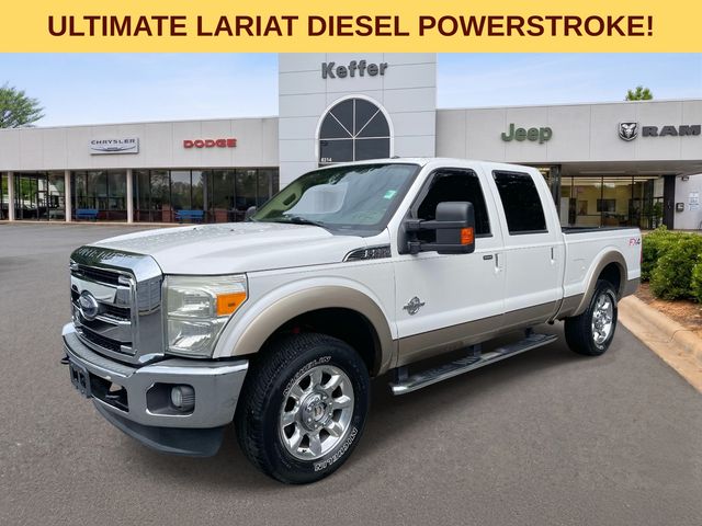 White Platinum Tri-Coat 2013 Ford F-250 Super Duty Pickup Truck Four-Wheel Drive 6-Speed Automatic Overdrive