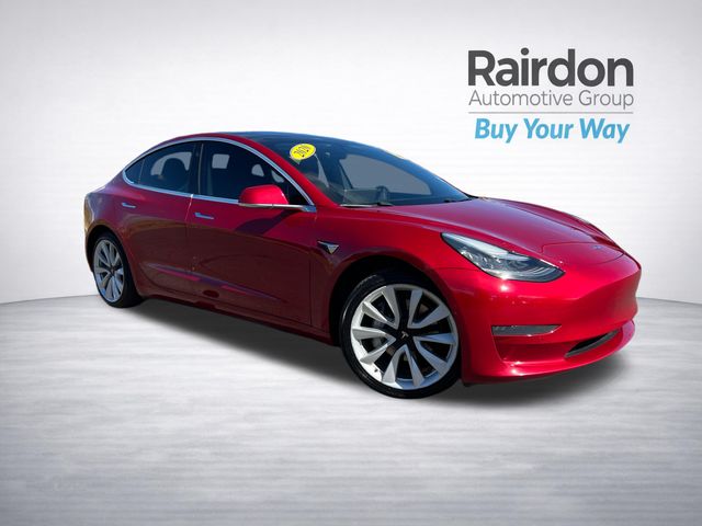 Red Multi-Coat 2020 Tesla Model 3 Sedan All-Wheel Drive 1-Speed Automatic