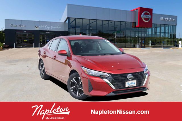 Red (Scarlet Ember Tintcoat) 2025 Nissan Sentra Sedan Front-Wheel Drive Continuously Variable Transmission