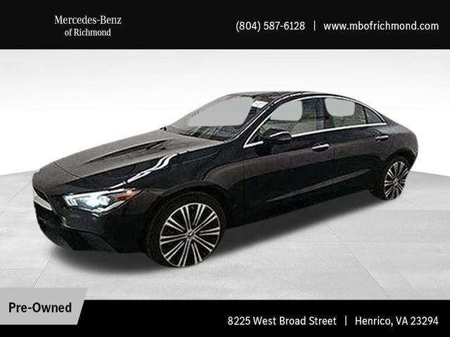 Night Black 2023 Mercedes-Benz CLA 250 4MATIC Coupe All-Wheel Drive 7-Speed Automatic