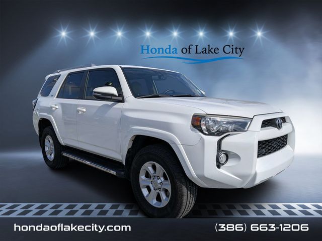 Super White 2018 Toyota 4Runner SUV / Crossover Four-Wheel Drive 5-Speed Automatic Overdrive