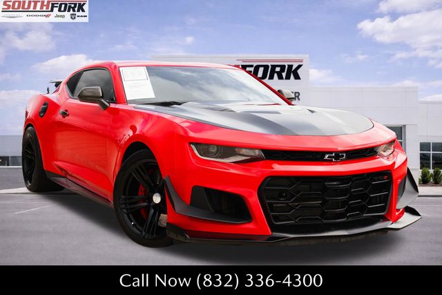Red Hot 2018 Chevrolet Camaro ZL1 Coupe RWD Coupe Rear-Wheel Drive 6-Speed Manual
