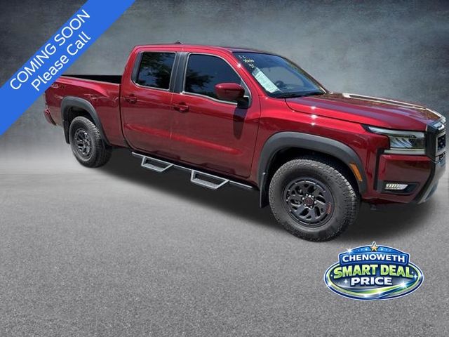 Cardinal Red Metallic Tricoat 2025 Nissan Frontier Pickup Truck Four-Wheel Drive 9-Speed Automatic Overdrive