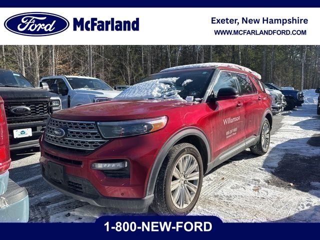 Red 2021 Ford Explorer Limited AWD SUV / Crossover All-Wheel Drive Automatic