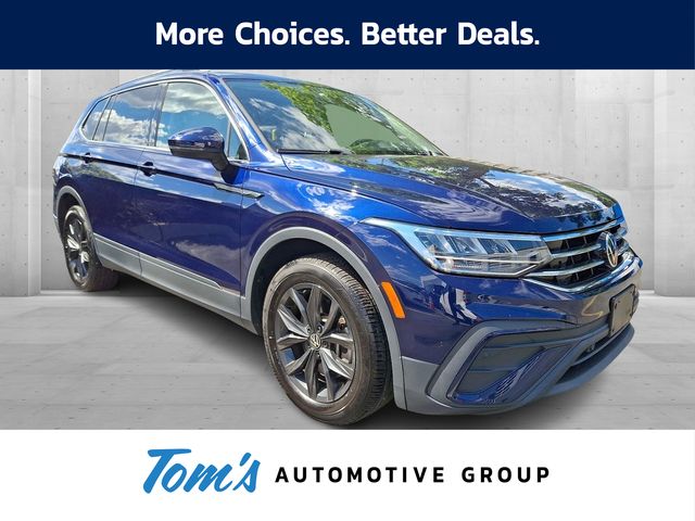Atlantic Blue Metallic 2024 Volkswagen Tiguan SE 4Motion SUV / Crossover All-Wheel Drive 8-Speed Automatic