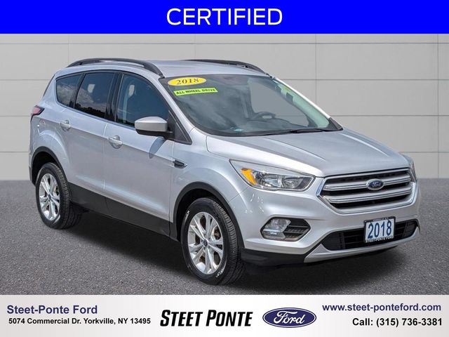 Ingot Silver Metallic 2018 Ford Escape SUV / Crossover All-Wheel Drive 6-Speed Automatic