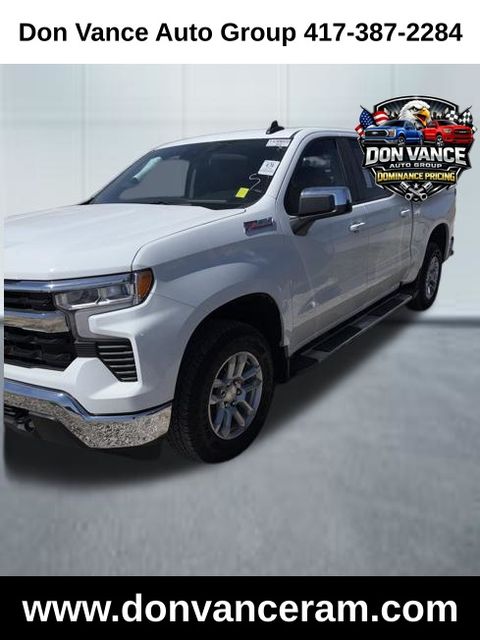 Summit White 2025 Chevrolet Silverado 1500 LT Crew Cab 4WD Pickup Truck Four-Wheel Drive Automatic