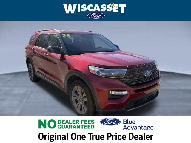 Rapid Red Metallic Tinted Clearcoat 2023 Ford Explorer XLT AWD SUV / Crossover All-Wheel Drive Automatic