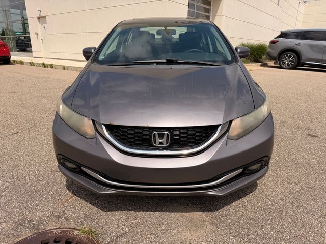 Gray (Modern Steel Metallic) 2015 Honda Civic Sedan Front-Wheel Drive Continuously Variable Transmission