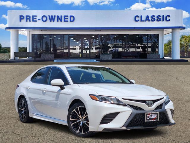 2019 Toyota Camry SE White at Don McGill Toyota
