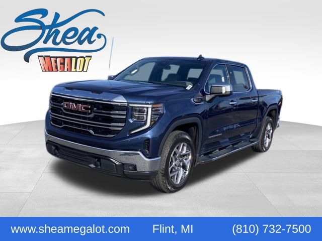 Pacific Blue Metallic 2023 GMC Sierra 1500 Pickup Truck Four-Wheel Drive Automatic