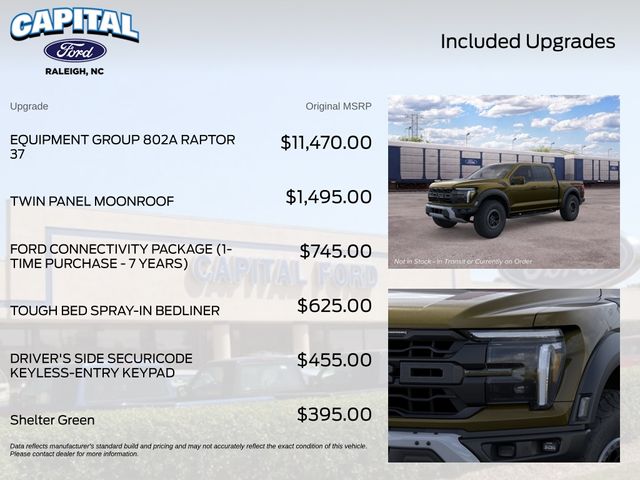New 2026 Green Ford Raptor image 5
