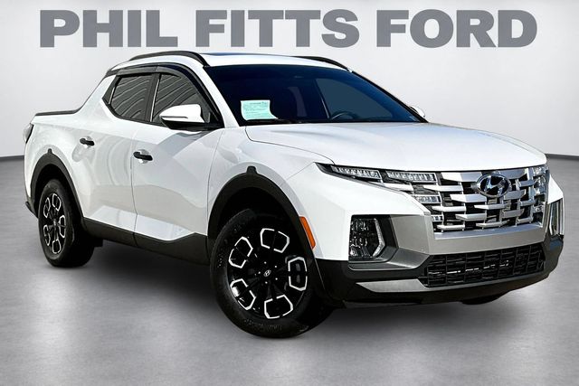 Atlas White 2024 Hyundai Santa Cruz Pickup Truck All-Wheel Drive 8-Speed Automatic