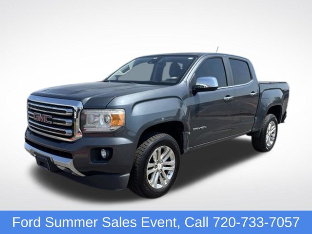 Cyber Gray Metallic 2015 GMC Canyon Pickup Truck Four-Wheel Drive 6-Speed Automatic